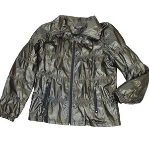 Vintage MOKA Sport Lightweight Puffer Full Zip Windbreaker Copper Color - Medium